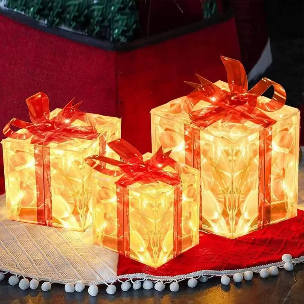 Bow Tie Pre Tied - With Bow Christmas Gift Boxes Waterproof