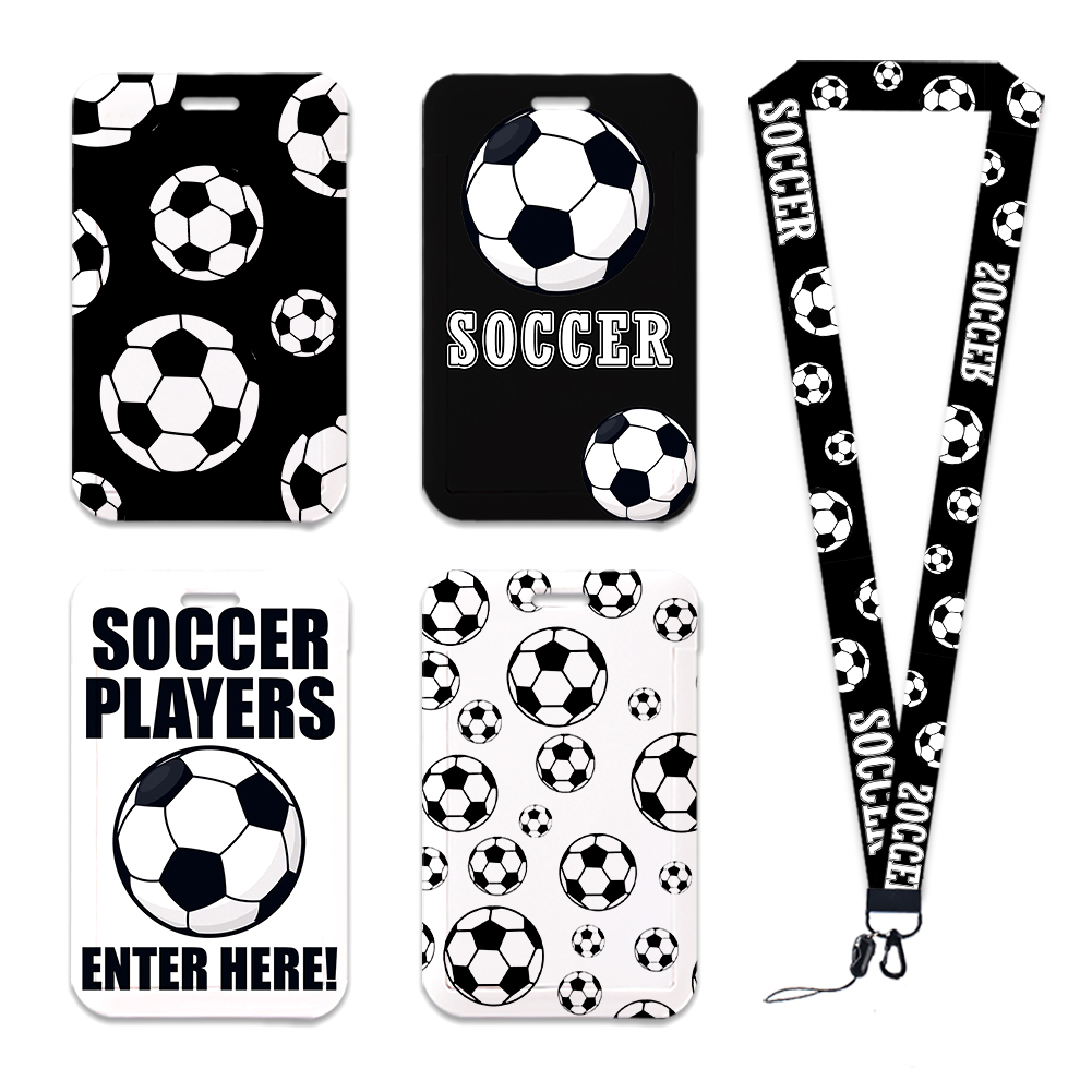 Football Soccer Series ID Card - Lanyard Badge Holder review and price