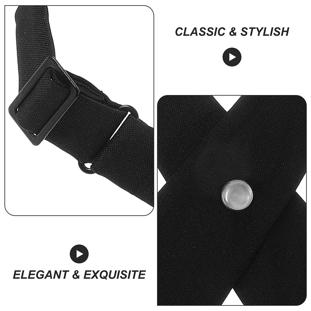 2Pcs Black Cross Bow Tie for W - Bow Tie Pre Tied review and price