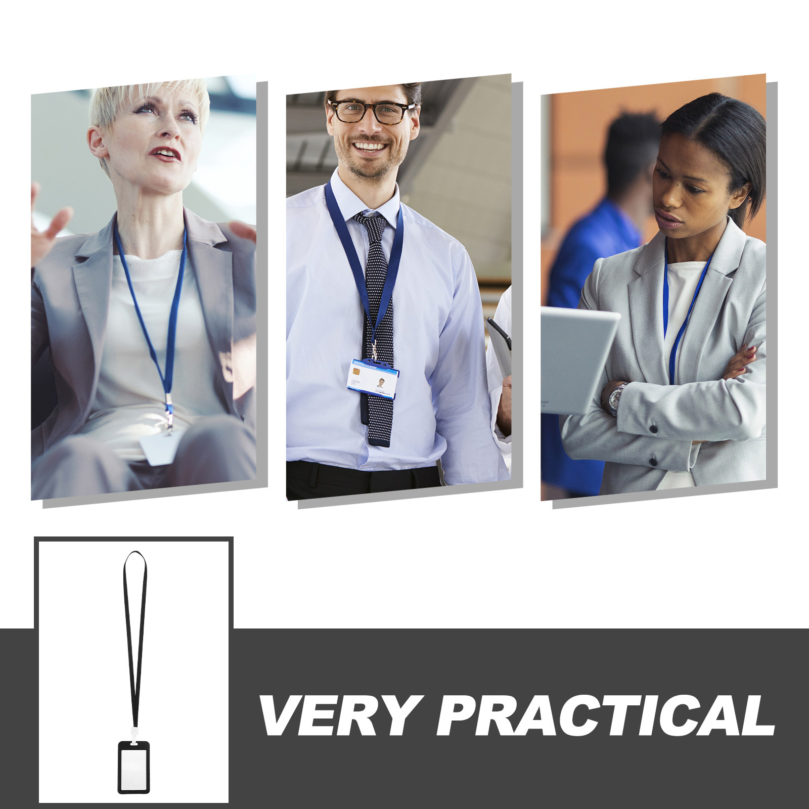 10Pcs Work Badge Card Holders  - Lanyard Badge Holder review and price