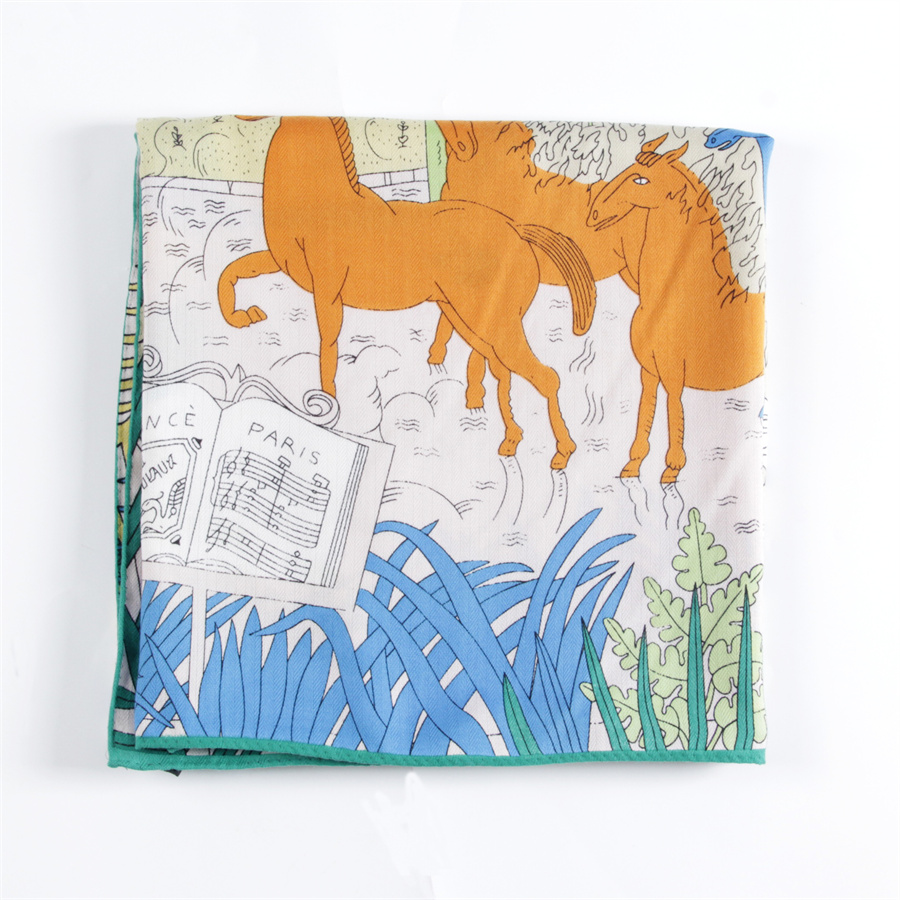 POBING Silk Cashmere Scarf Wom - Silk Neck Scarf review and price