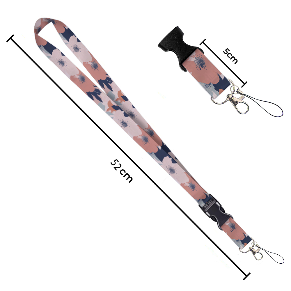 Small animals inside flowers P - Lanyard Badge Holder review and price
