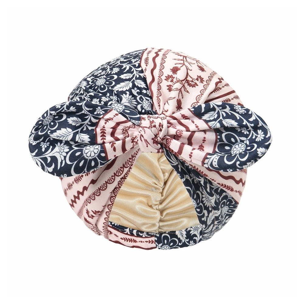 Satin Lined Bandana Turban Hat - Bow Tie Pre Tied review and price