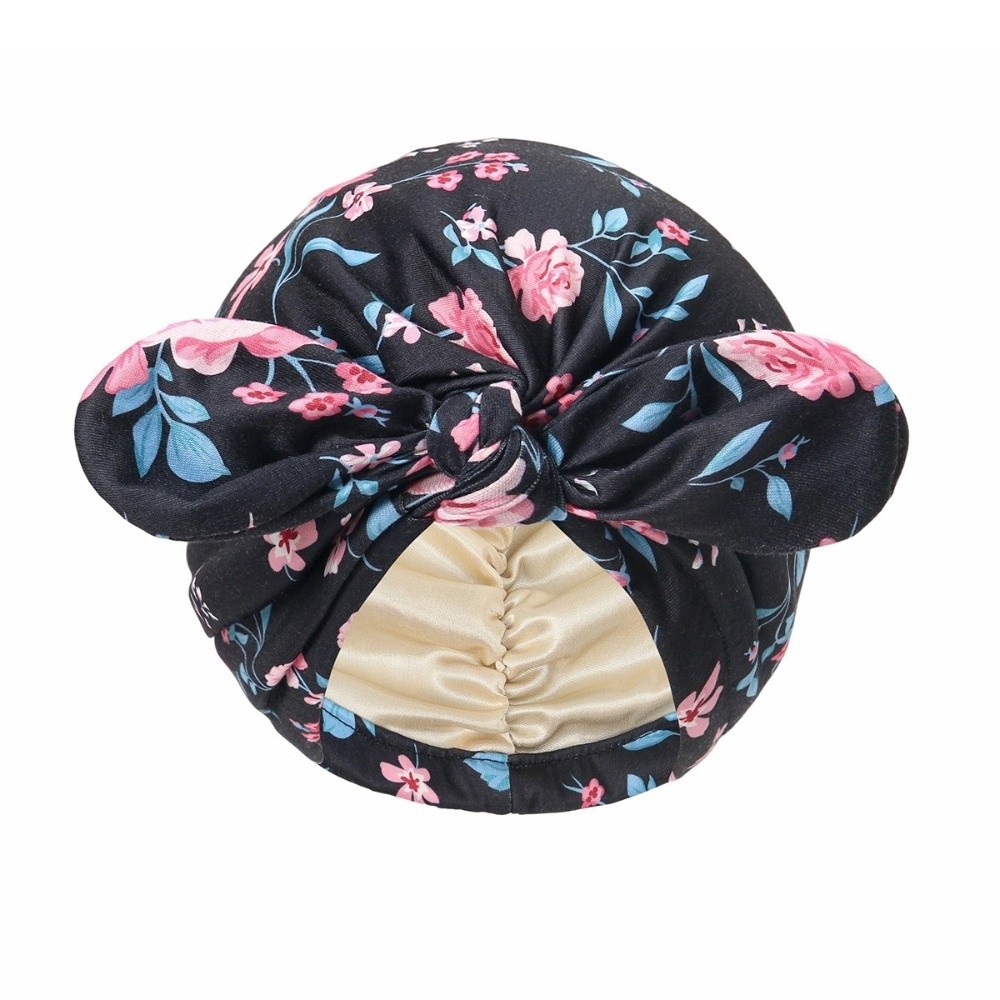 Satin Lined Bandana Turban Hat - Bow Tie Pre Tied review and price