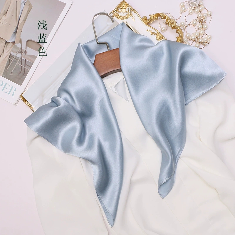 Spring & Summer Solid Color Mu - Silk Neck Scarf review and price