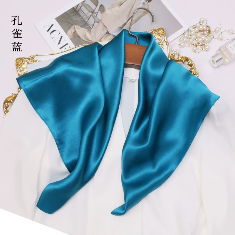 Spring & Summer Solid Color Mu - Silk Neck Scarf review and price